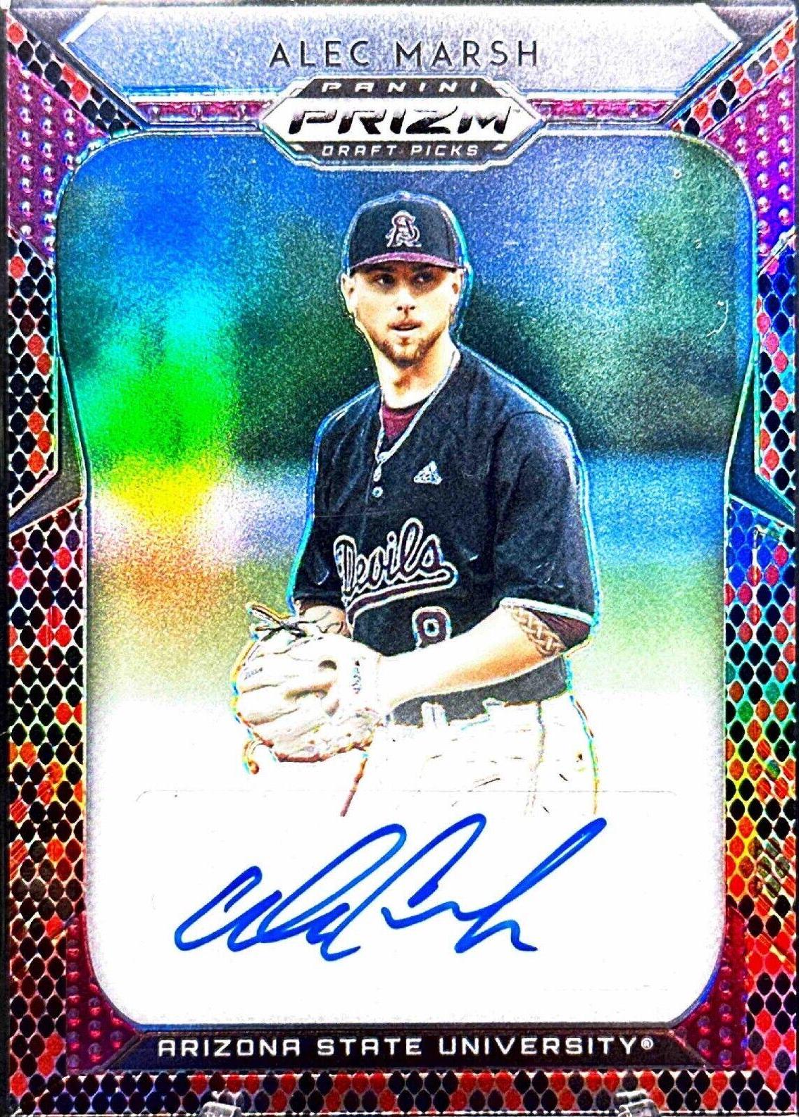 Alec Marsh [Red, Black Snakeskin Prizm] #87