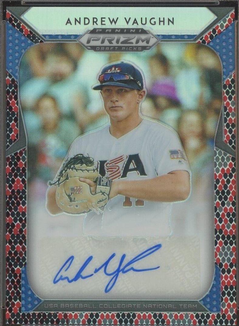 Andrew Vaughn [Red, Black Snakeskin Prizm] #6