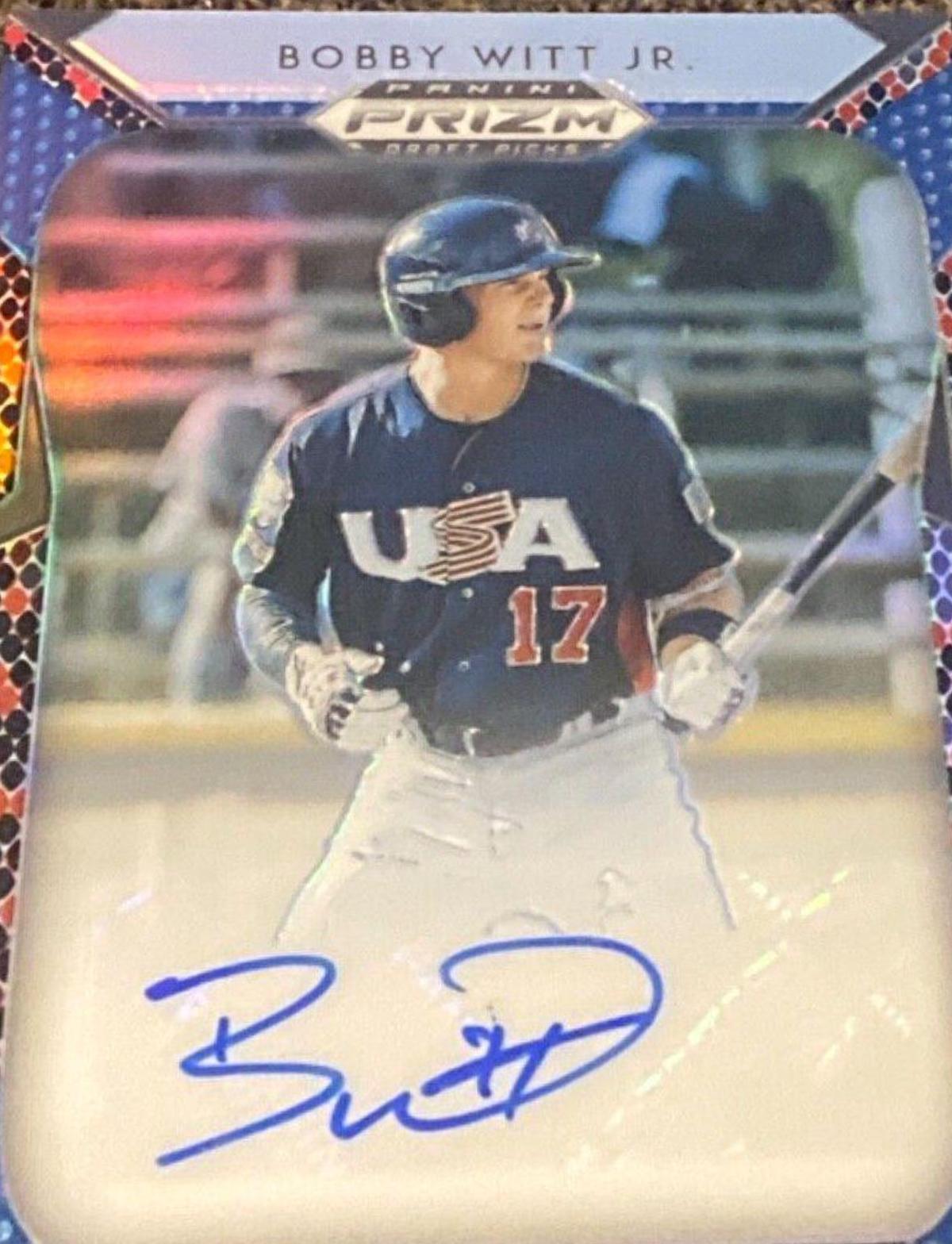Bobby Witt Jr. [Red, Black Snakeskin Prizm] #4