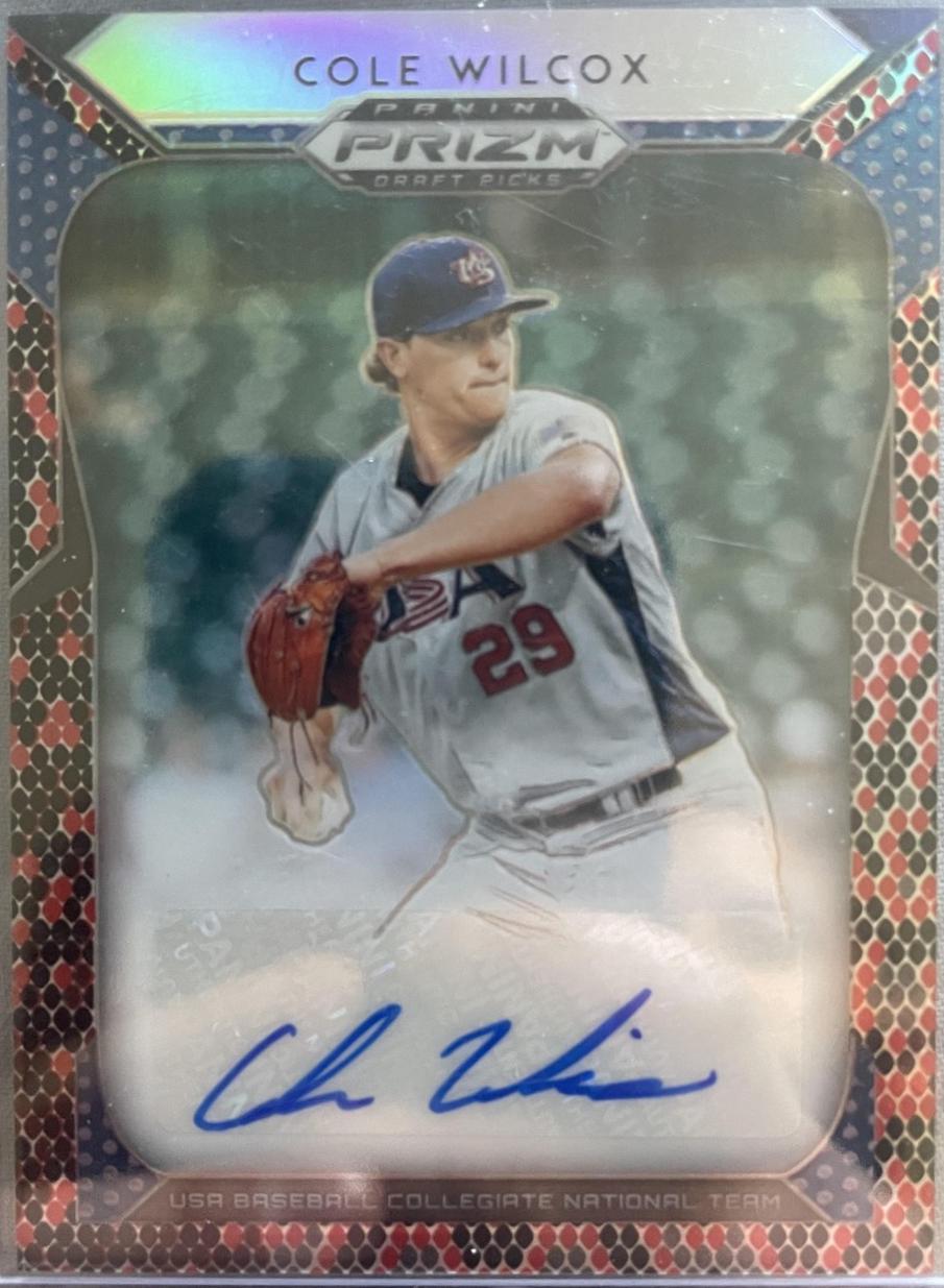 Cole Wilcox [Red, Black Snakeskin Prizm] #120