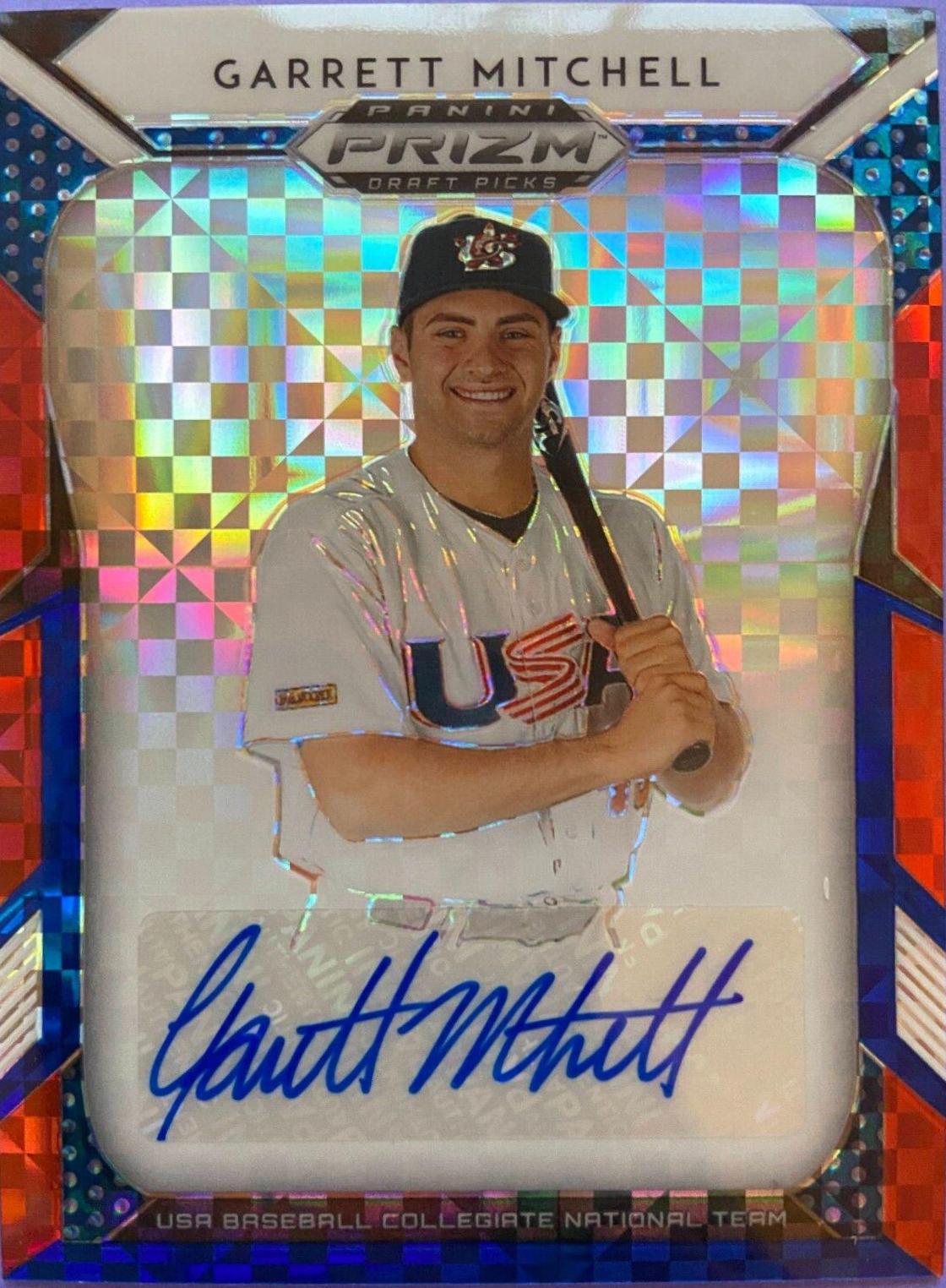 Garrett Mitchell [Red, White, Blue Prizm] #115