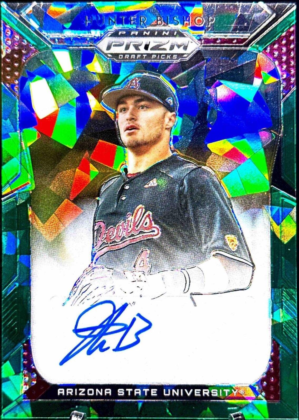 Hunter Bishop [Green Ice Prizm] #17
