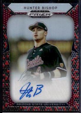 Hunter Bishop [Red, Black Snakeskin Prizm] #17