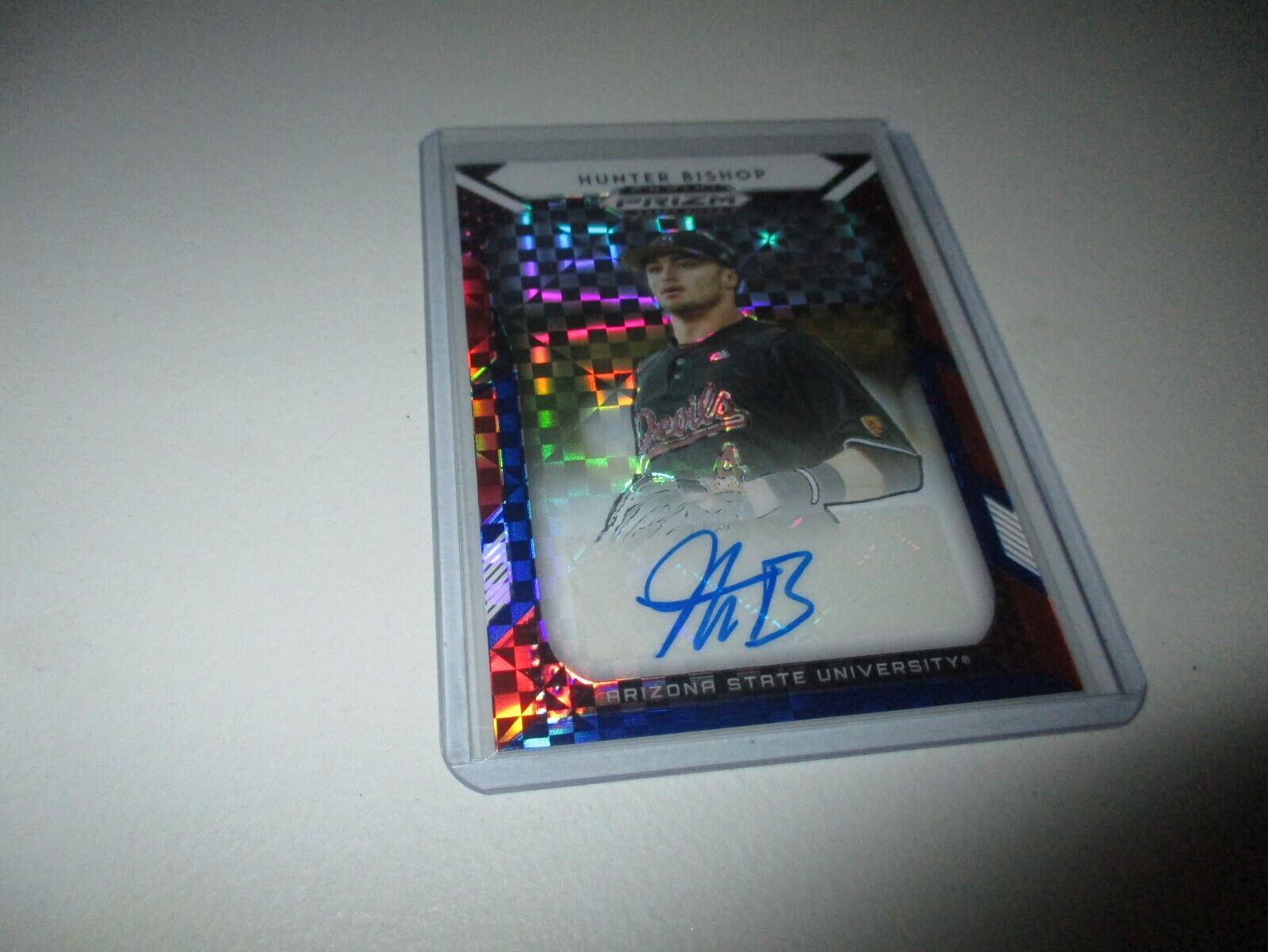 Hunter Bishop [Red, White, Blue Prizm] #17