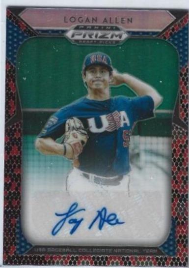 Logan Allen [Red, Black Snakeskin Prizm] #96