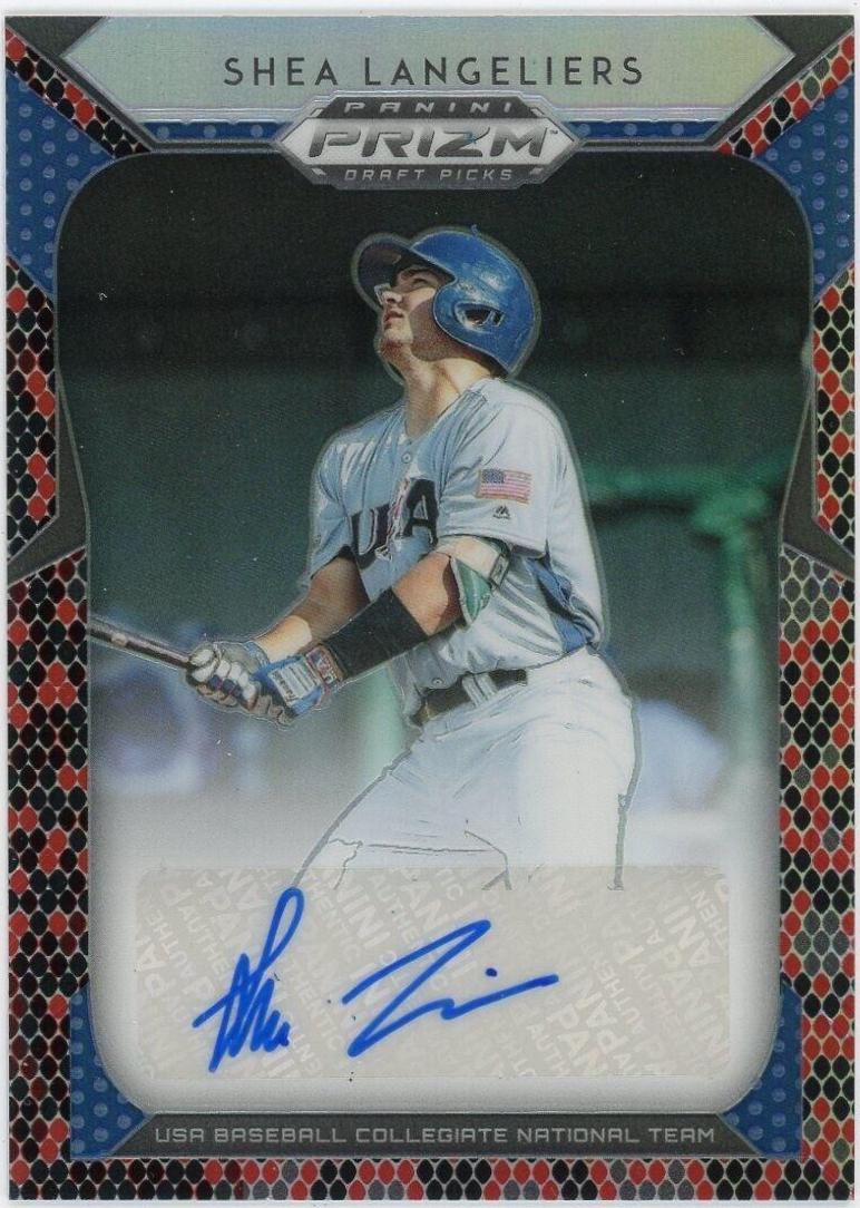 Shea Langeliers [Red, Black Snakeskin Prizm] #12