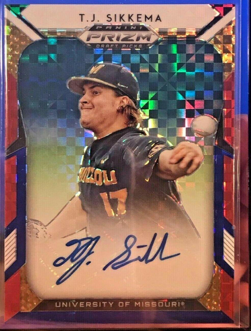 T.J. Sikkema [Red, White, Blue Prizm] #58
