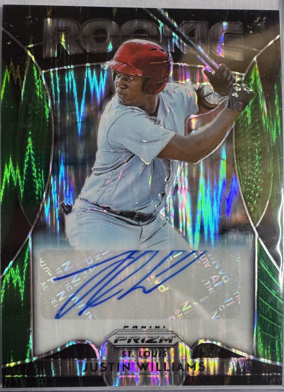 Justin Williams [Forest Green Flash Prizm] #RA-JW