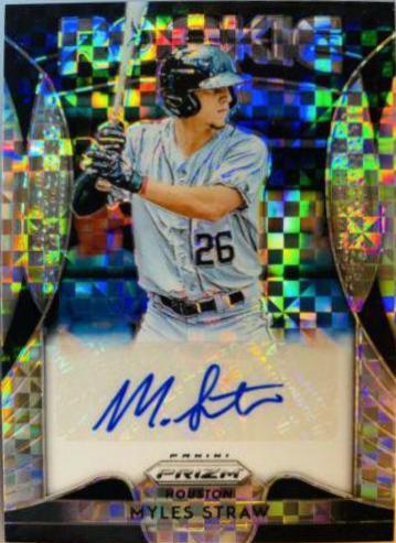 Myles Straw [Power Plaid Prizm] #RA-MS