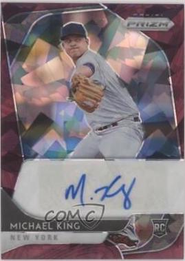 Michael King [Burgundy Cracked Ice Prizm] #RA-MK