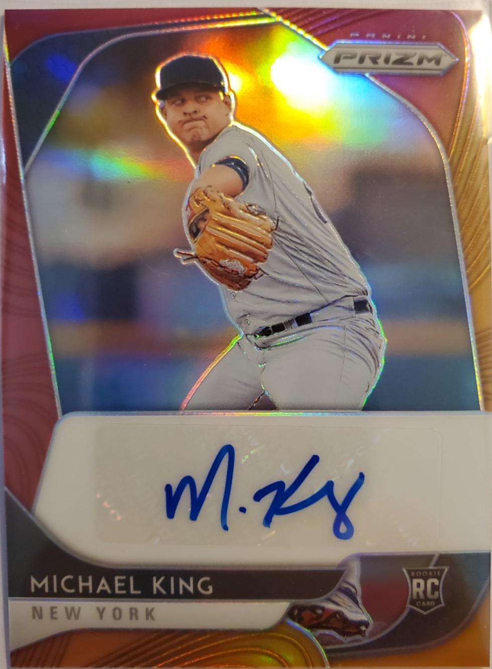 Michael King [Red Orange Prizm] #RA-MK