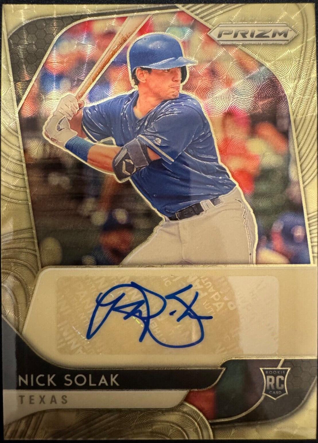 Nick Solak [Gold Prizm] #RA-NS