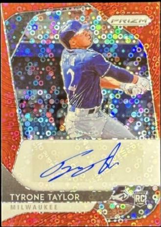Tyrone Taylor [Red Donut Circles Prizm] #RA-TT