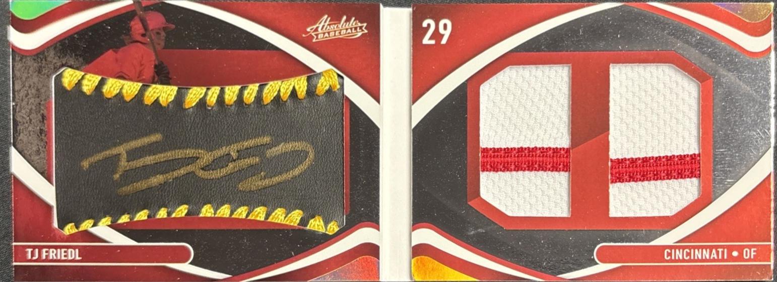 TJ Friedl [Material Booklet Black Gold Signature] #129