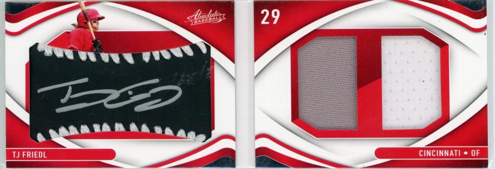 TJ Friedl [Material Booklet Black, White Seams Signature] #129