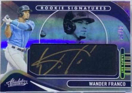 Wander Franco [Black Leather Gold Signature] #101