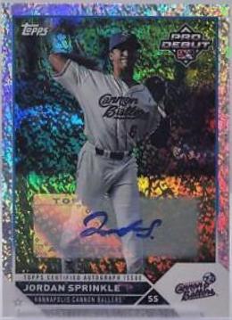 Jordan Sprinkle [Autograph Sparkle] #PD-15