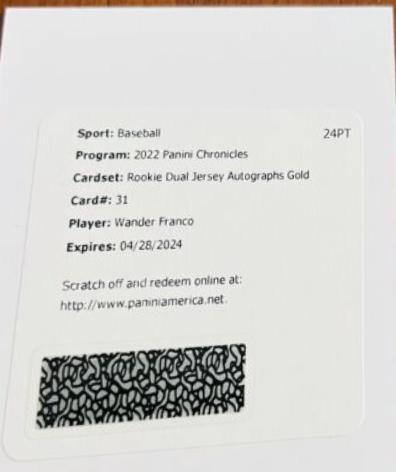 Wander Franco [Gold] #RDJA-WF