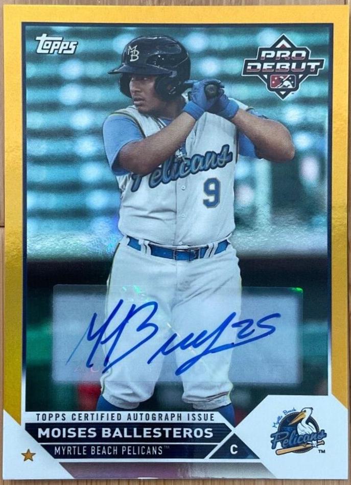 Moises Ballesteros [Autograph Gold] #PD-166