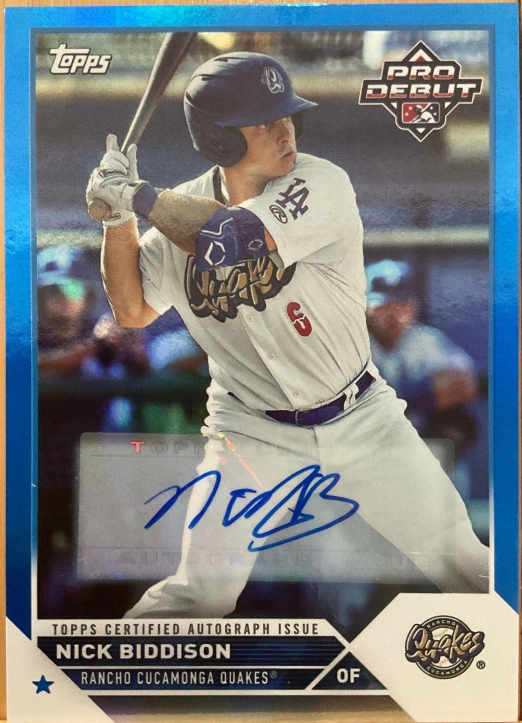 Nick Biddison [Autograph Blue] #PD-176