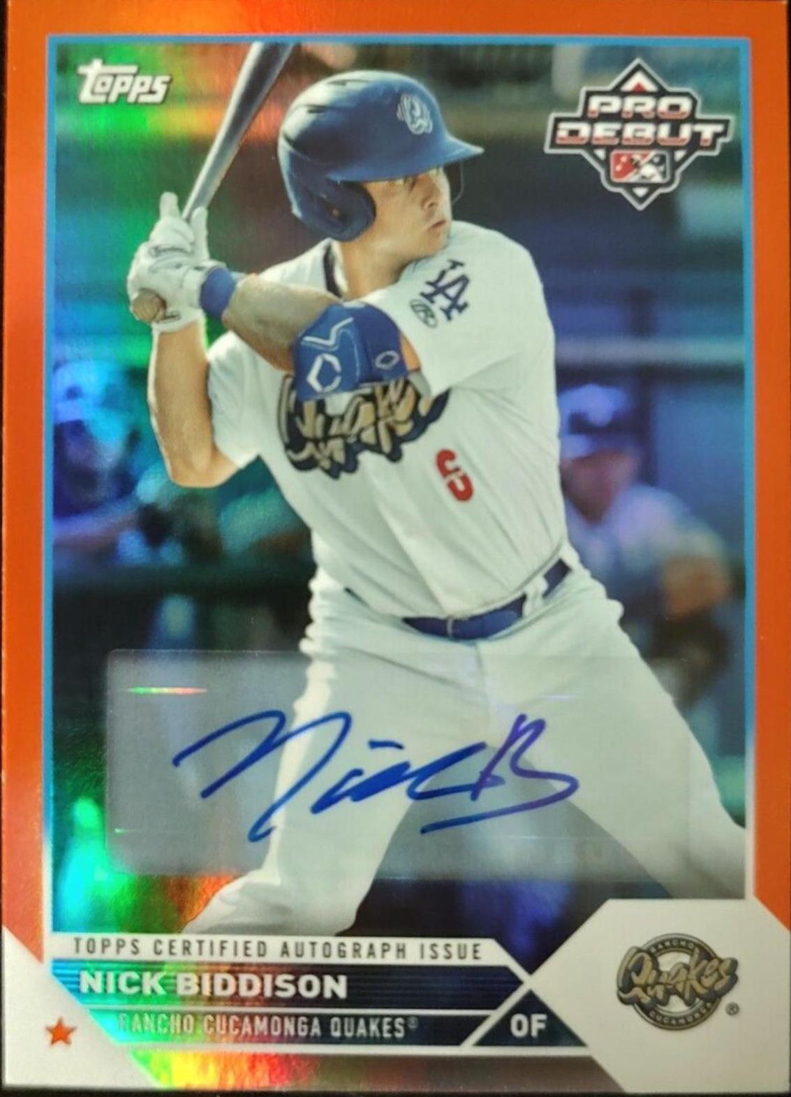 Nick Biddison [Autograph Orange] #PD-176
