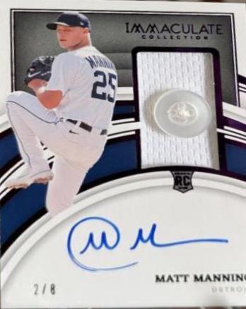 Matt Manning [Patch Autograph Button] #103