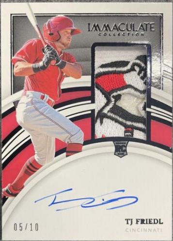 TJ Friedl [Patch Autograph Black] #142