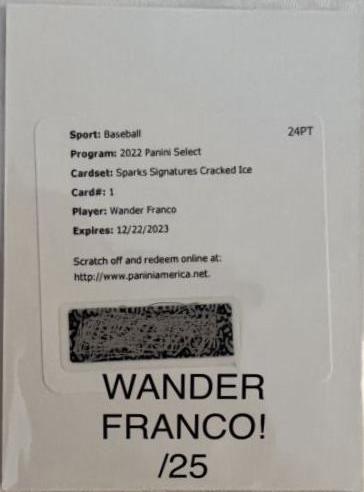 Wander Franco [Cracked Ice] #SS-WF