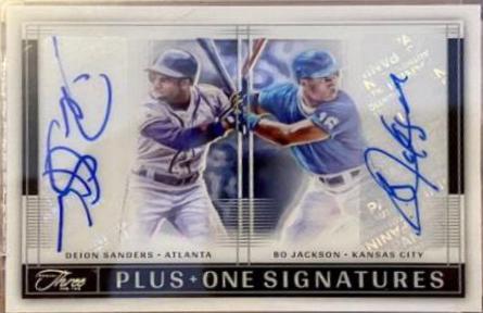 Bo Jackson, Deion Sanders [Gold] #POA-DB