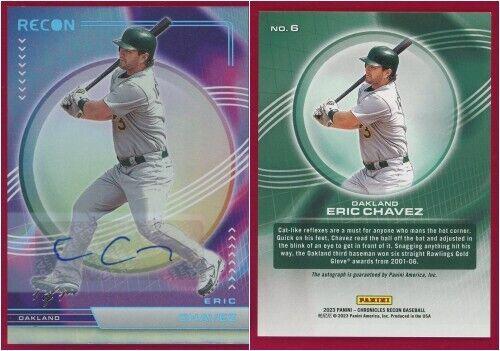 Eric Chavez [Autograph Platinum Blue] #6