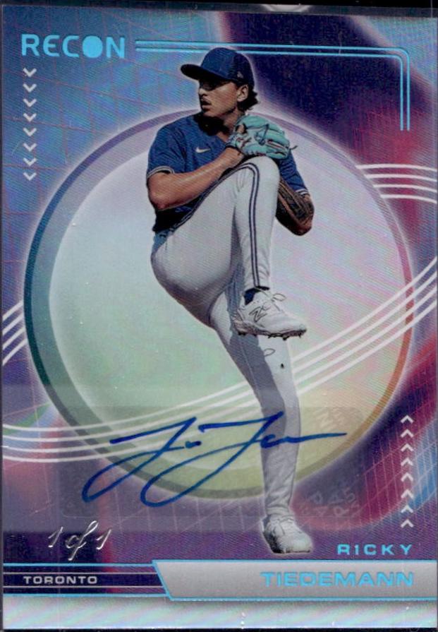 Ricky Tiedemann [Autograph Platinum Blue] #5