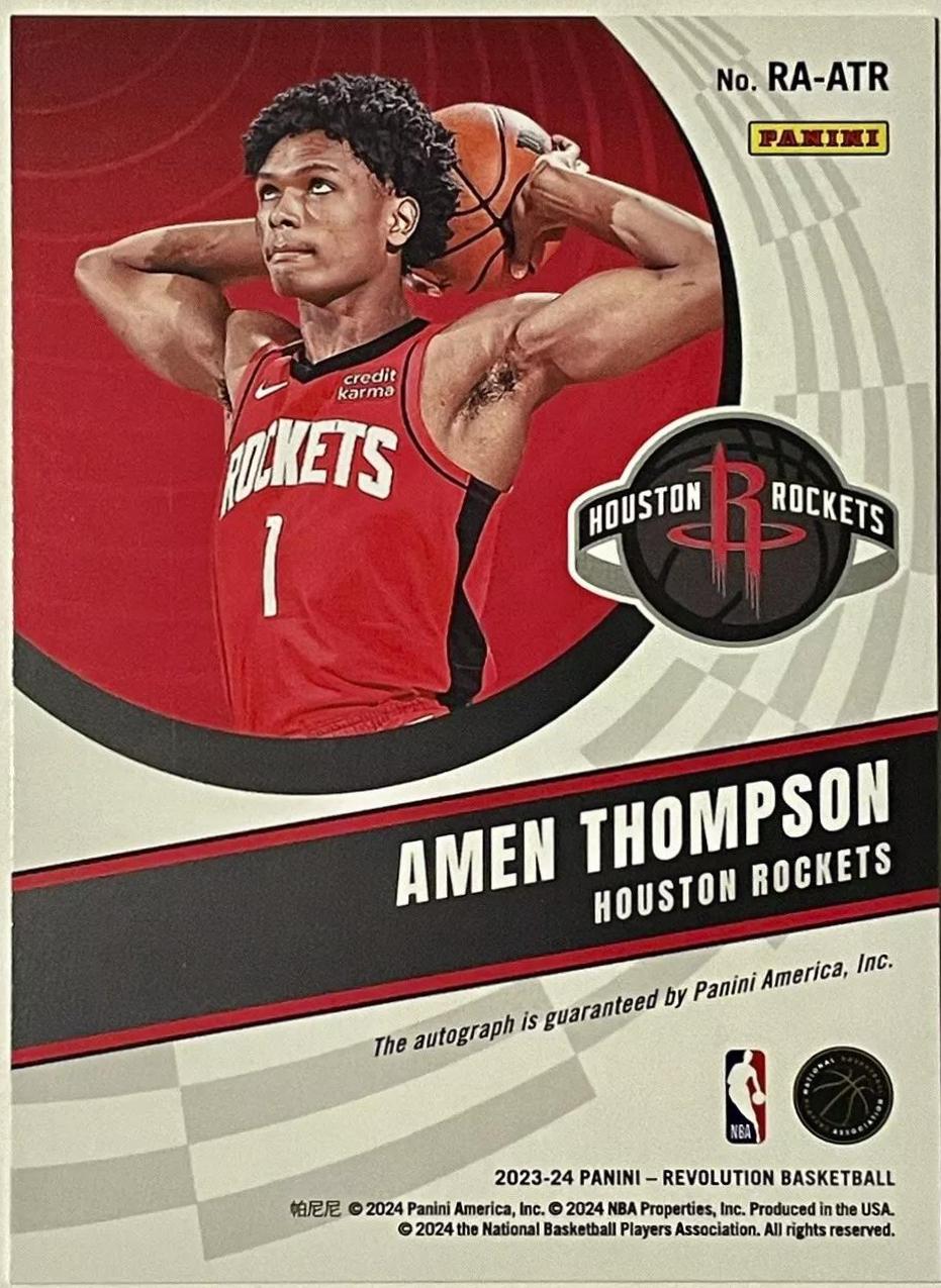 Amen Thompson [Autograph] #RA-ATR