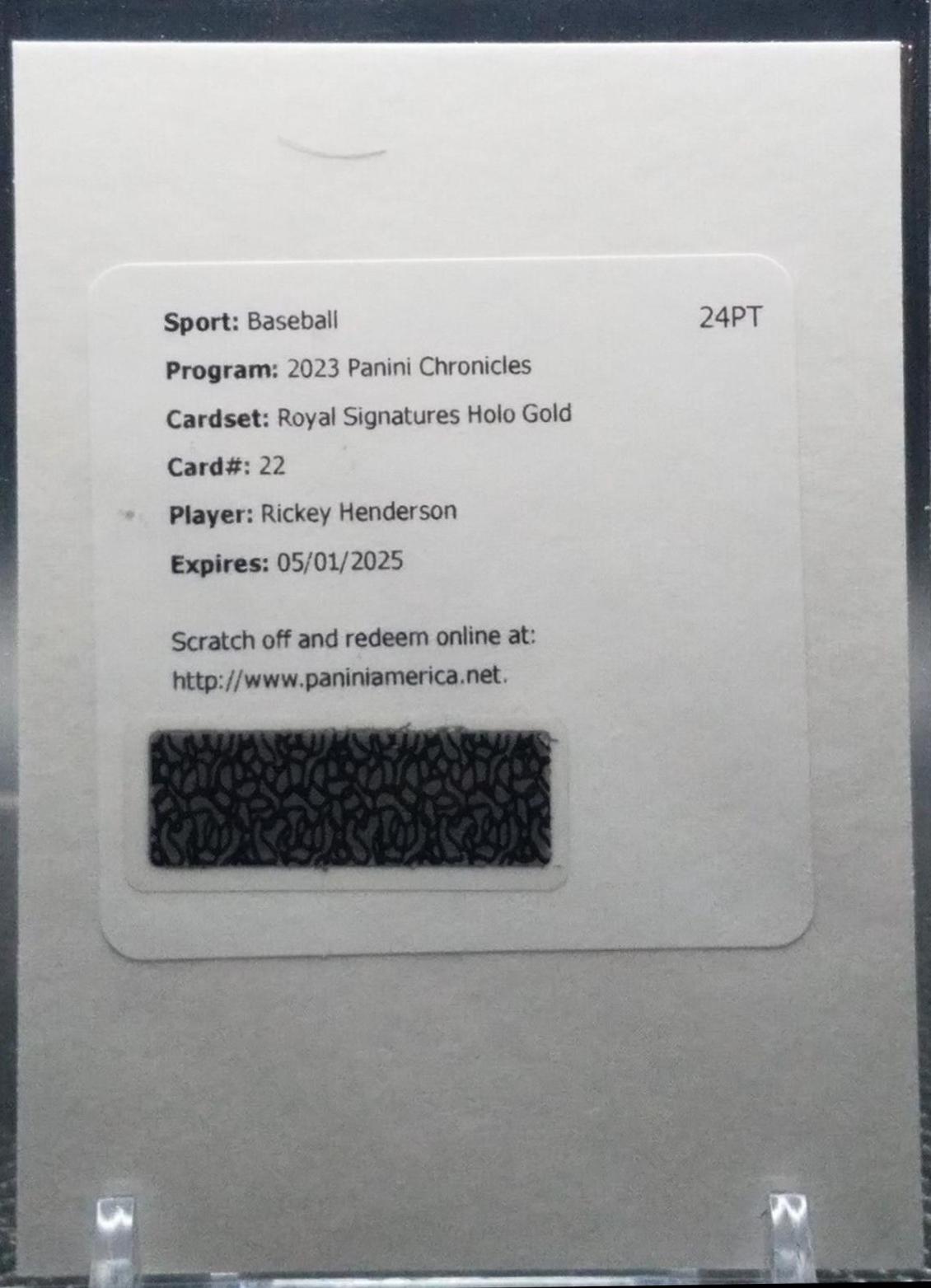 Rickey Henderson [Gold] #RS-RH