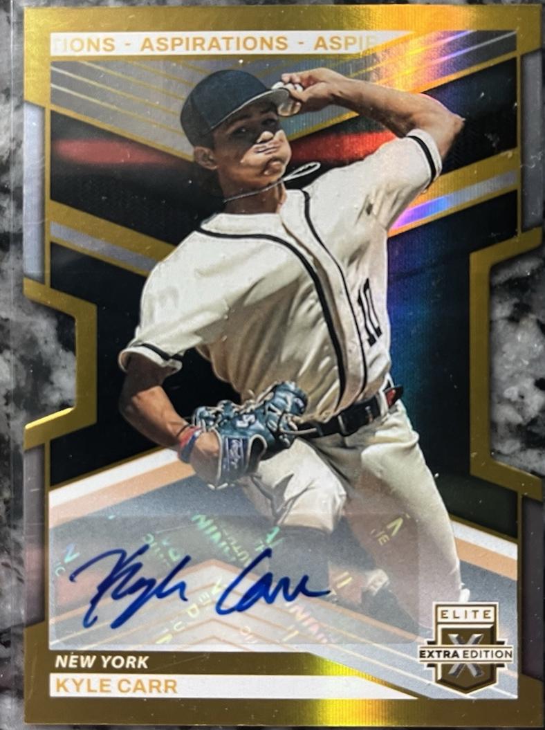 Kyle Carr [Aspirations Die-Cut Gold] #72