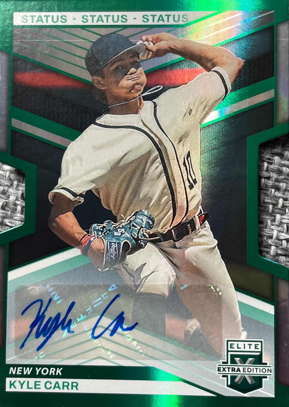 Kyle Carr [Die-Cut Status Green Autograph] #72