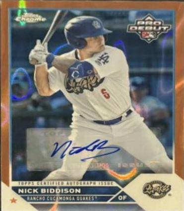 Nick Biddison [Autograph Orange Lava] #PDC-176