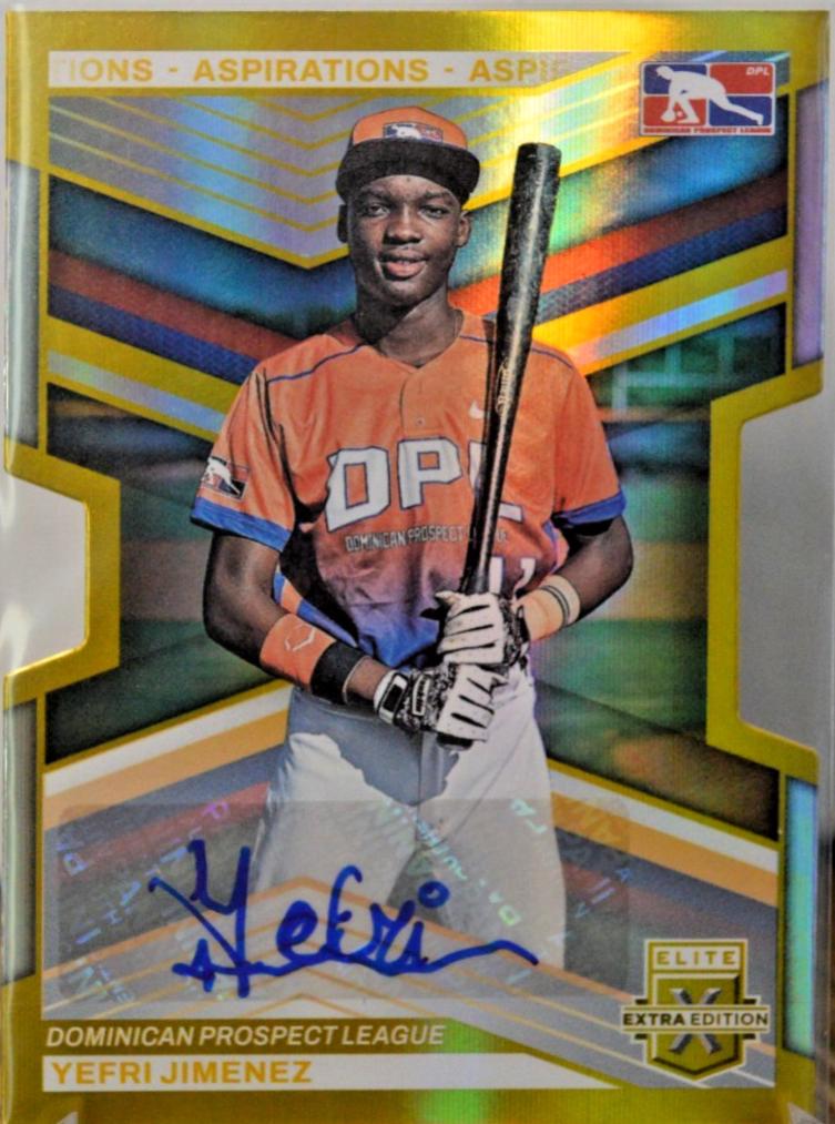 Yefri Jimenez [Aspirations Die-Cut Gold] #186