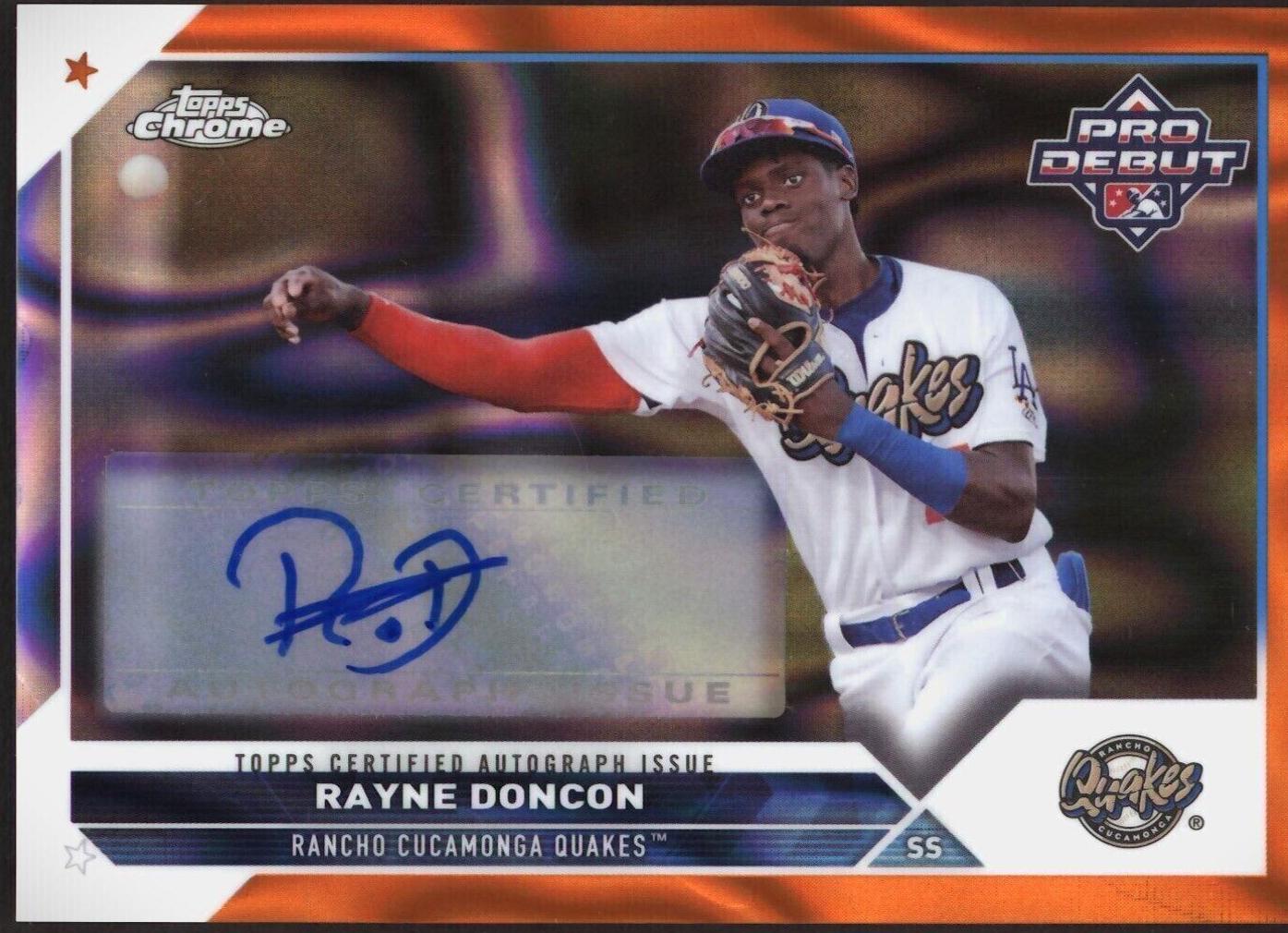 Rayne Doncon [Autograph Orange Lava] #PDC-23