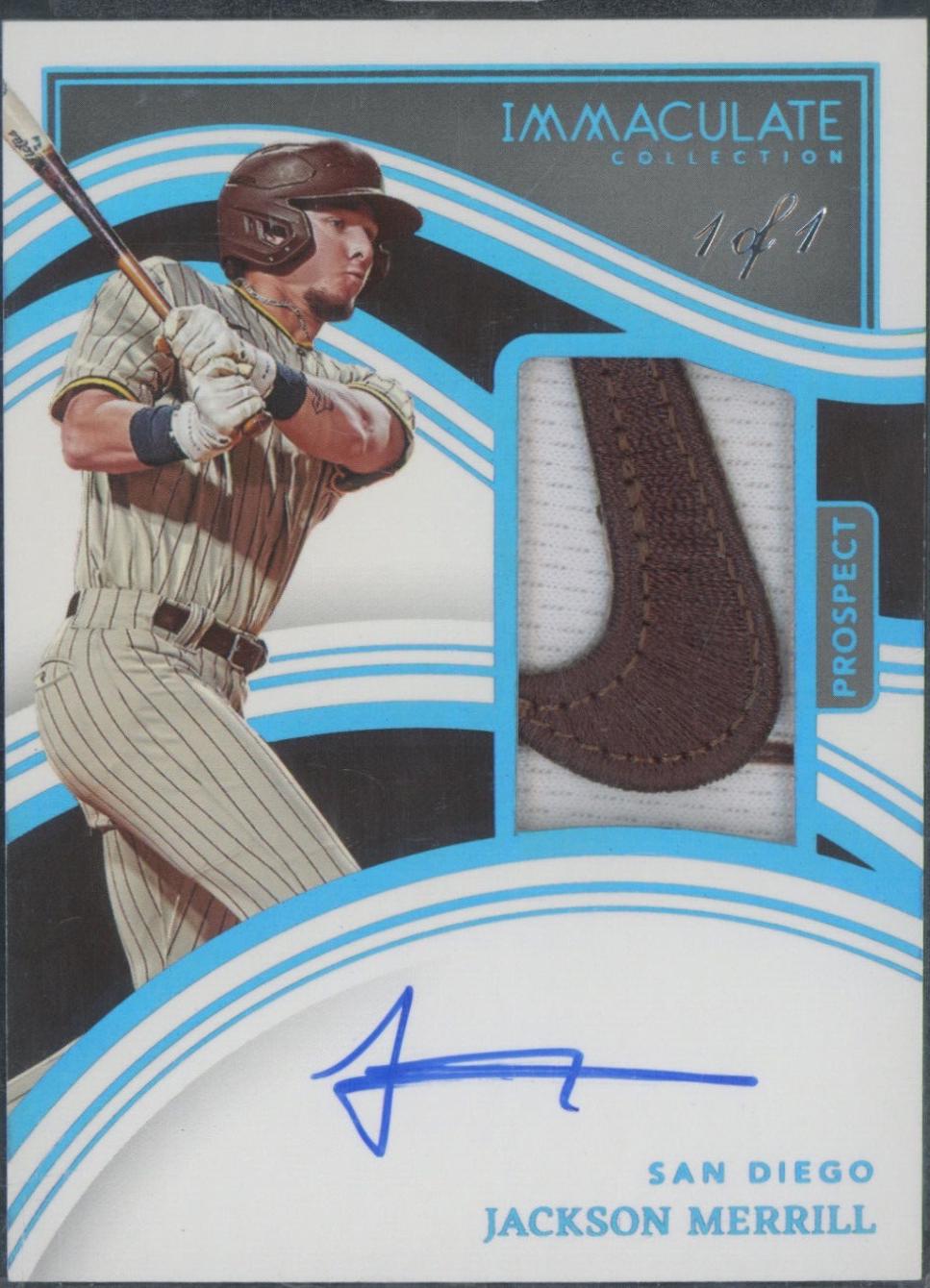 Jackson Merrill [Prospect Patch Autograph Brand Logo] #36