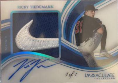 Ricky Tiedemann [Prospect Patch Autograph Brand Logo] #11
