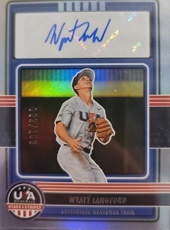 wyatt langford [holofoil autograph] #CNTS-WL