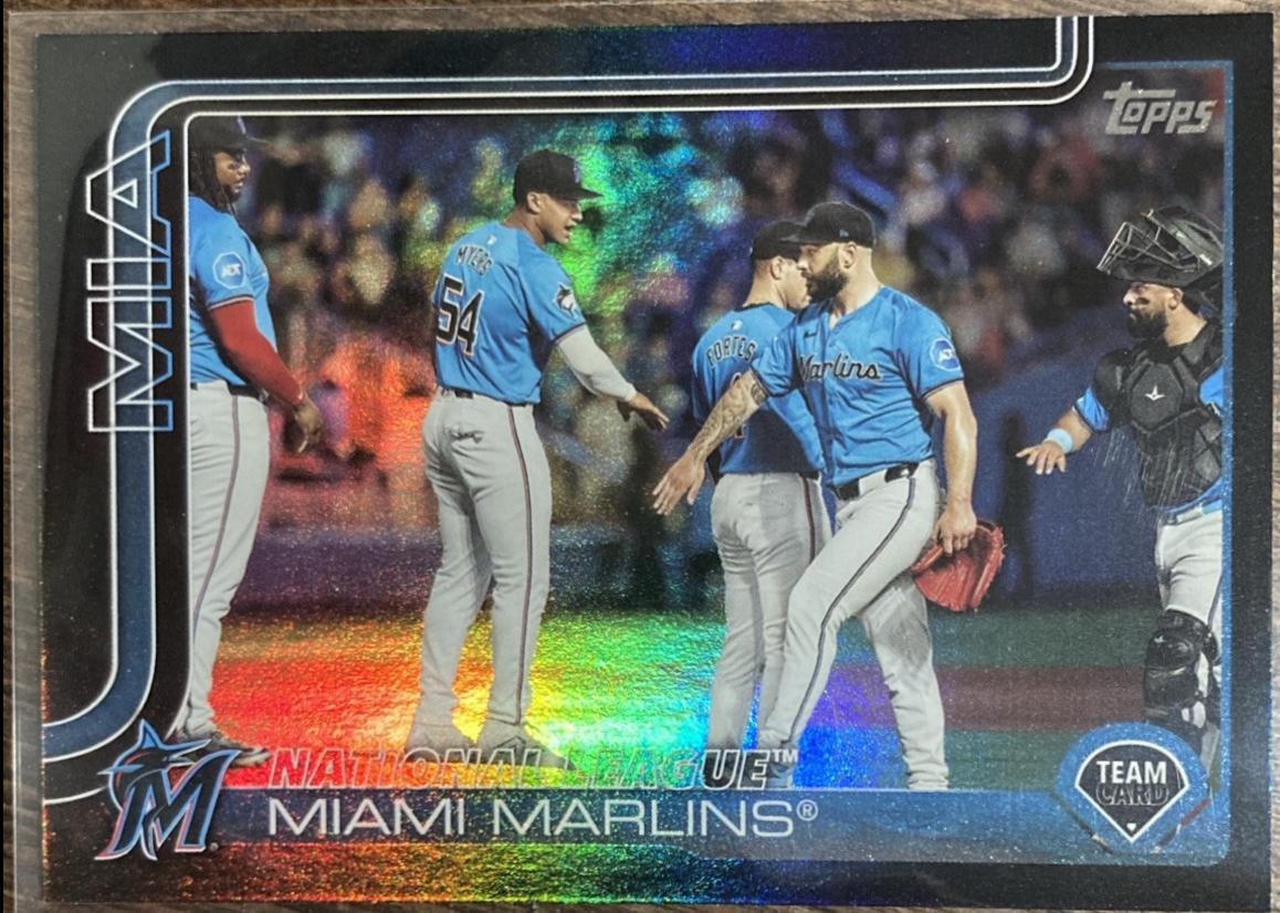 Miami Marlins [Black Foil] #340