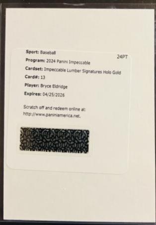 Bryce Eldridge [Holo Gold] #13