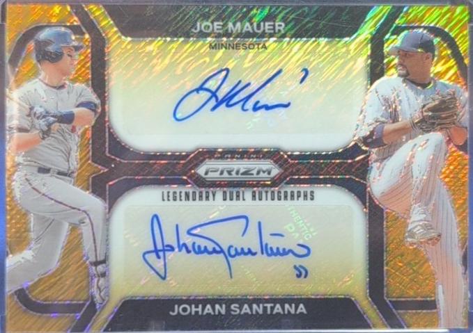 Joe Mauer / Johan Santana [Gold Shimmer FOTL] #LDA-MIN