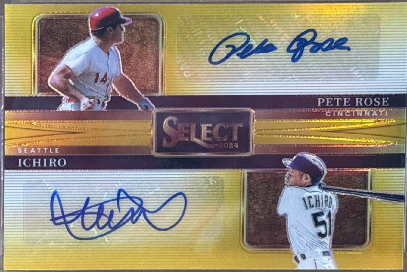 Pete Rose / Ichiro [Gold Prizm] #DS-PRI