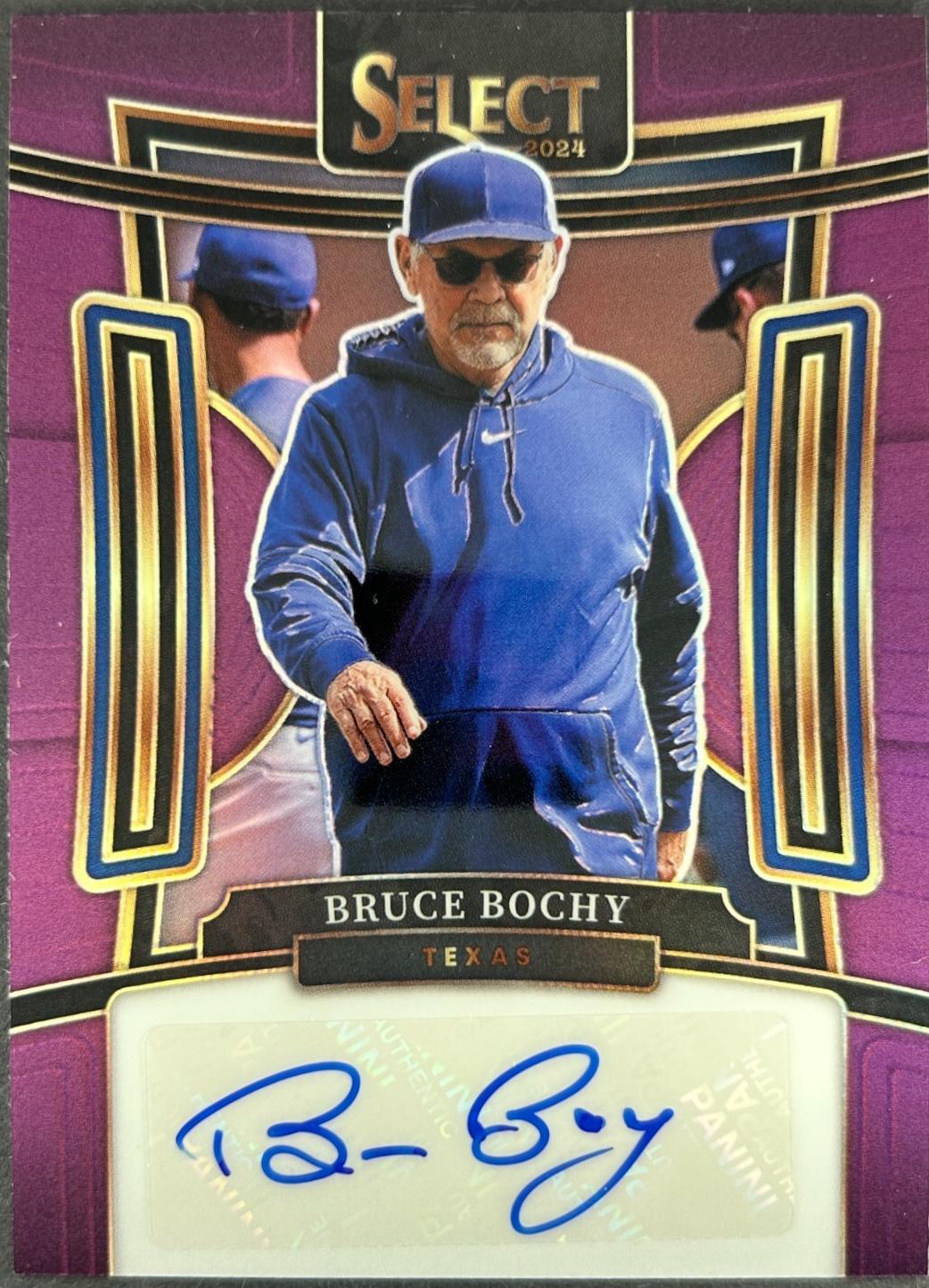 Bruce Bochy [Purple Prizm] #SIG-BB