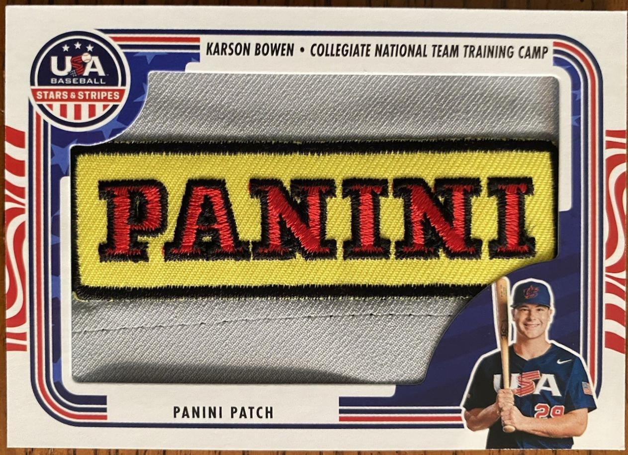 Karson Bowen [Panini Patch] #JM-BOW