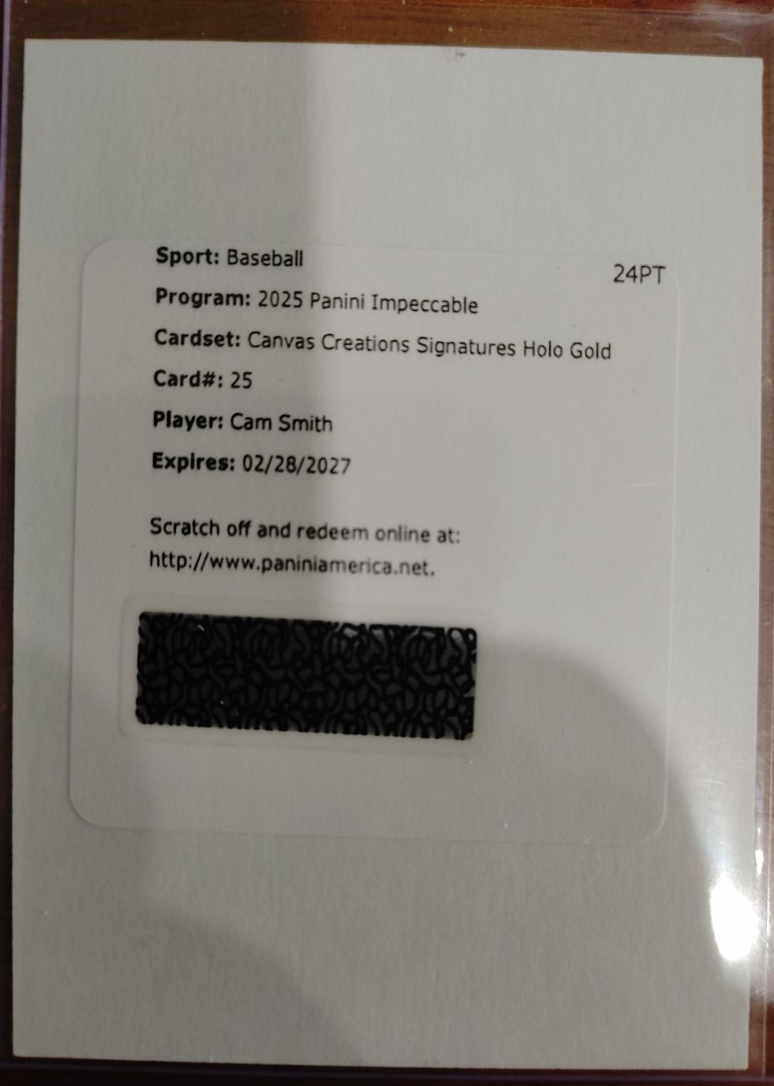 Cam Smith [Holo Gold] #25
