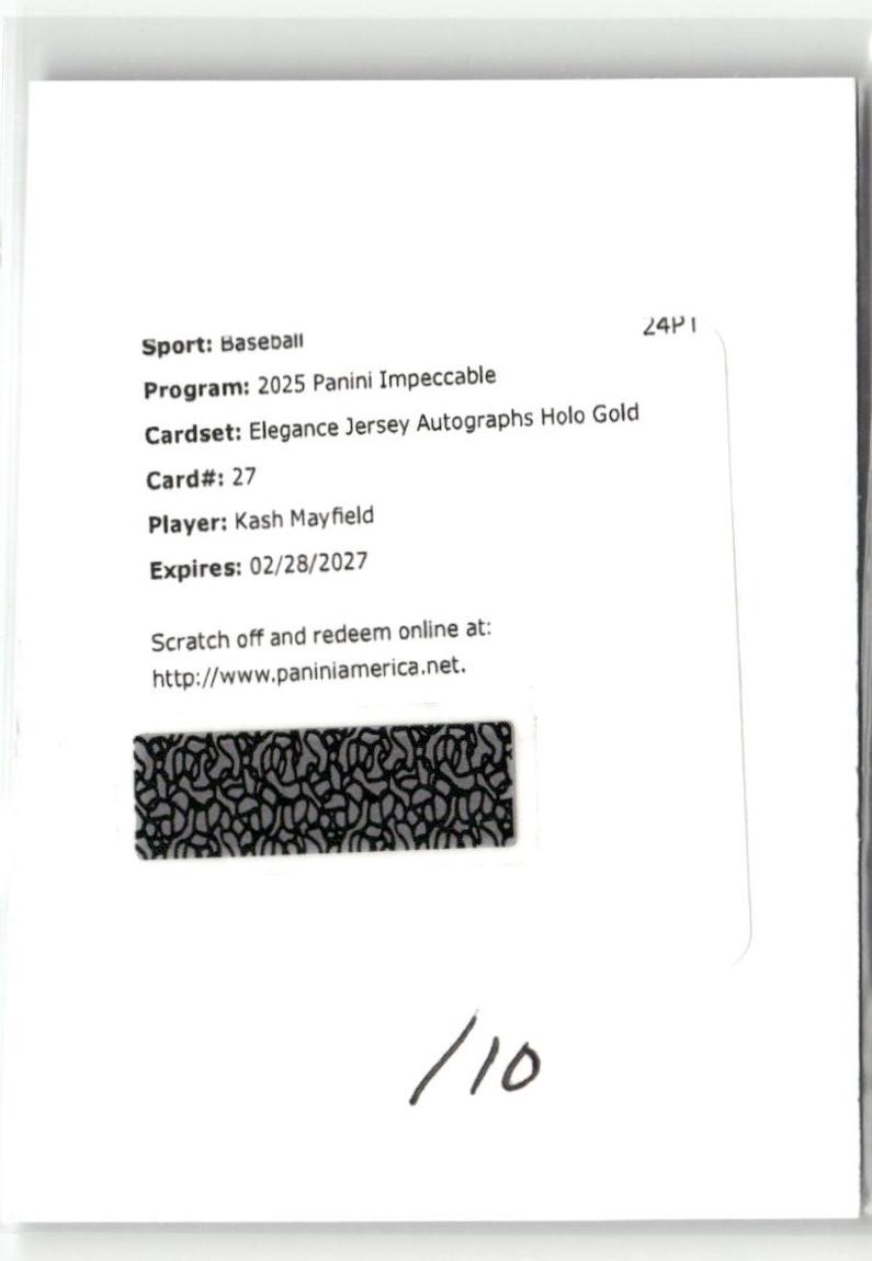 Kash Mayfield [Holo Gold] #27