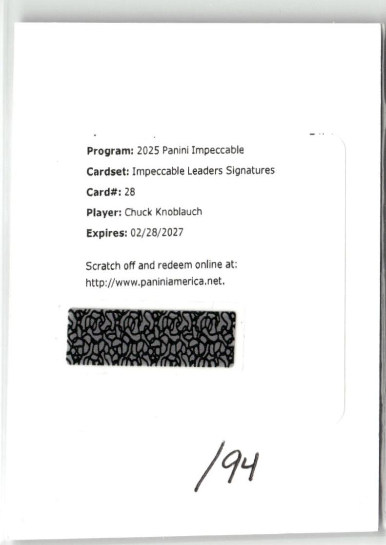 Chuck Knoblauch #ILS-CK